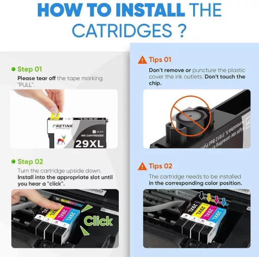 PRETINK Tintapatron szett -Epson 29XL 29 XL nagy kapacitású XP 342 - Expression Home XP 332, XP 345, XP 445, XP 455, XP 432, XP 245, XP 235, XP 352