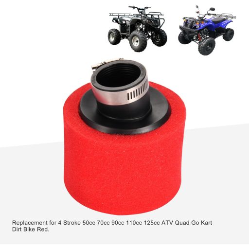 Červený 35 mm vzduchový filter GOOFIT pre ATV, terénne vozidlá s objemom 50 – 125 cm³.