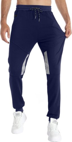 Pantaloni de alergare pentru bărbați APTRO cu buzunare cu fermoar, mărimea S