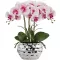 Briful 44 cm Phalaenopsis Orchidea Művirág Kerámia Kaspóban Otthon Dekorációhoz