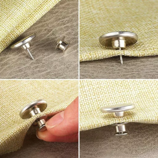 Strieborná Nastaviteľná Súprava Džínsových Gombíkov - 20 ks Kovových Gombíkov na Nohavice