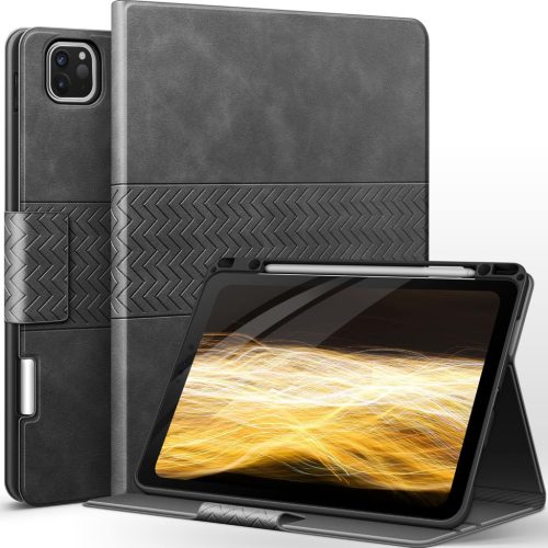 Husă AUAUA iPad Pro 12.9 pentru modelele 2018-2022 (generațiile 3/4/5/6) - Husă de protecție din piele PU cu suport pentru Apple Pencil, funcție Auto Sleep/Wake