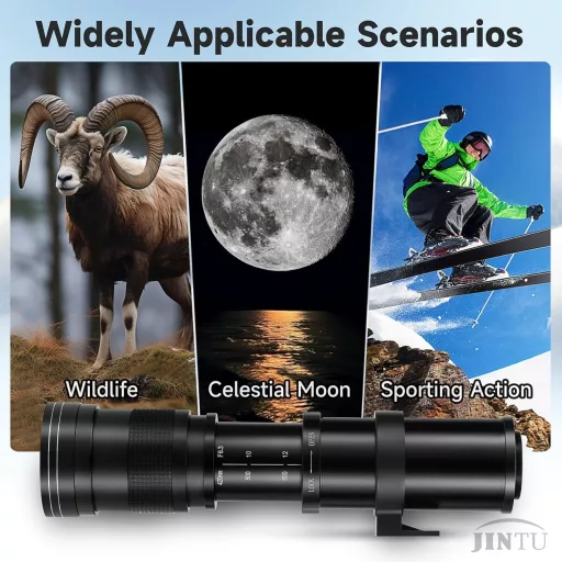 JINTU 420-1600mm telefoto objektiv za Canon EF bajonet, ručni zoom objektiv