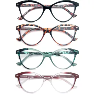   HEEYYOK női olvasószemüveg virágmintás macskaszem keret könnyű