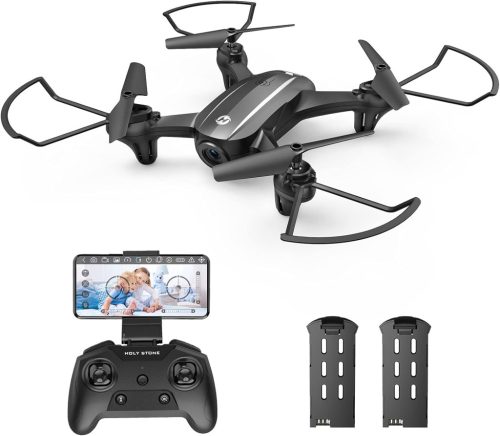 Mini dron Holy Stone HS340 s 720P HD kamerou, živým prenosom, 2 batériami, dlhou dobou letu, ovládaním gestami, pre začiatočníkov