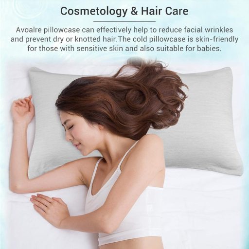 Avoalre Arc-Chill 3.0 Hűsítő Párnahuzat Szett - 2 db 40x80 cm, Q-Max 0.4 Hűtőszálas, Rejtett Cipzáras, Nyári Párnahuzat Izzadás Ellen