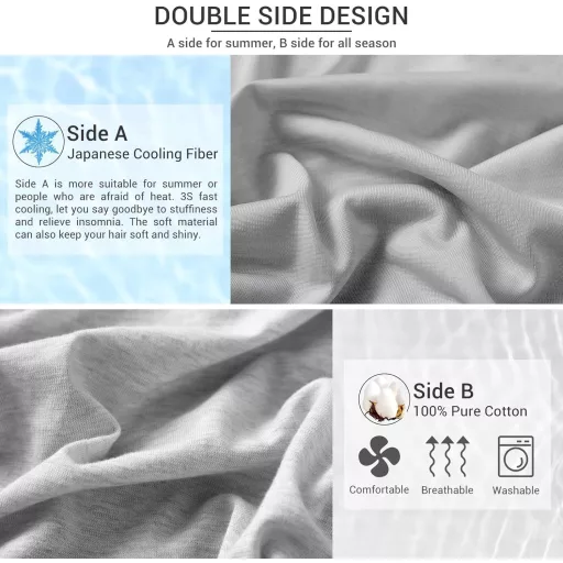 Súprava chladivých obliečok na vankúše Avoalre Arc-Chill 3.0 - 2 ks 40x80 cm, chladivé vlákno Q-Max 0.4, skrytý zips, letné obliečky na vankúše proti poteniu