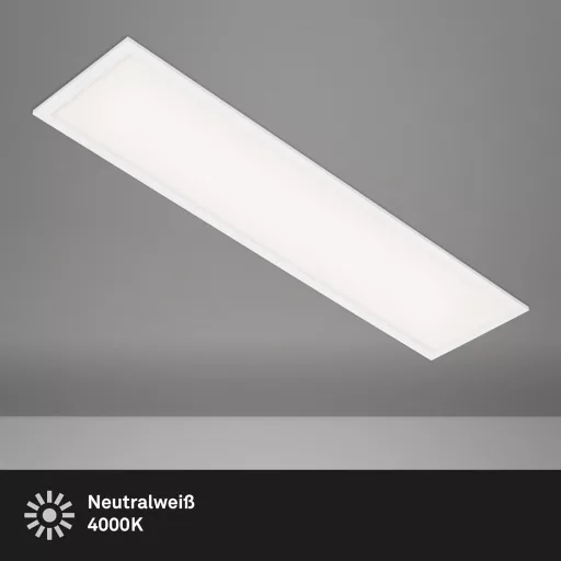BRILONER Ultra-Vékony LED Mennyezeti Lámpa 22W 2400 Lumen Természetes Fehér Nappali Konyha - White, Modern