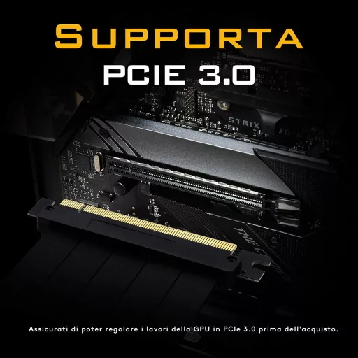EZDIY-FAB PCIe 3.0 16x GPU Bővítőkábel 20cm Derékszögű