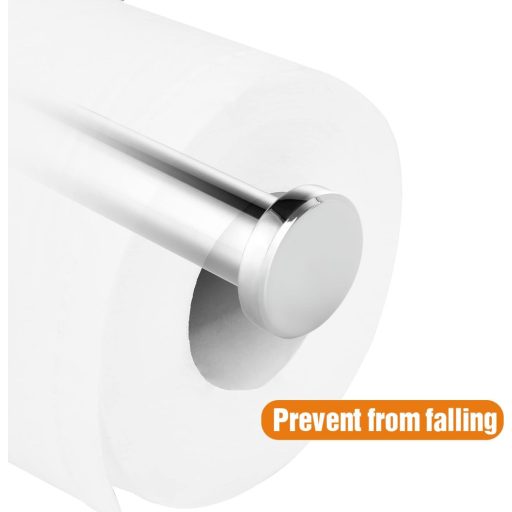 HITSLAM rozsdamentes fali wc papír tartó, krómozott fürdőszobai és konyhai toalettpapír tartó