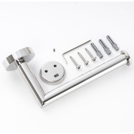 HITSLAM rozsdamentes fali wc papír tartó, krómozott fürdőszobai és konyhai toalettpapír tartó