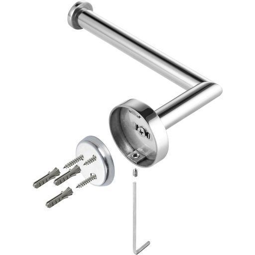 HITSLAM rozsdamentes fali wc papír tartó, krómozott fürdőszobai és konyhai toalettpapír tartó