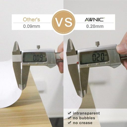 Awnic Debela Plava Sjajna Samoljepljiva Folija za Namještaj 300x40cm Vodootporna za Kuhinju