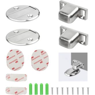   LANMOK 2 db Mágneses Ajtórögzítő Rozsdamentes Acél Kivitel