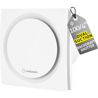   Turbionaire RING 100 SW fürdőszobai ventilátor 100mm fehér visszacsapó szeleppel