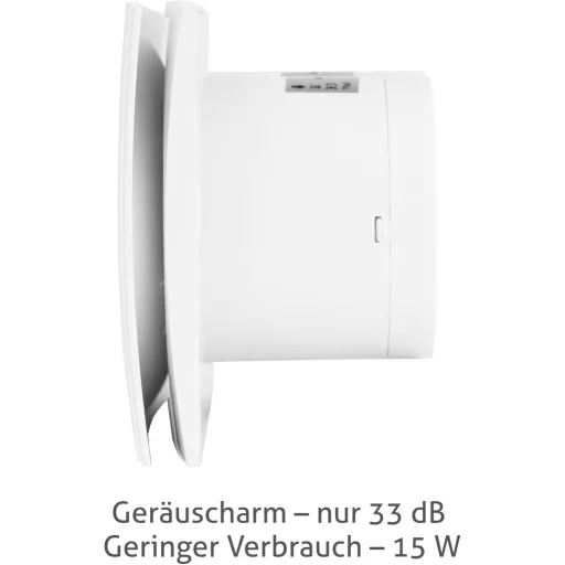 Turbionaire RING 100 SW fürdőszobai ventilátor 100mm fehér visszacsapó szeleppel