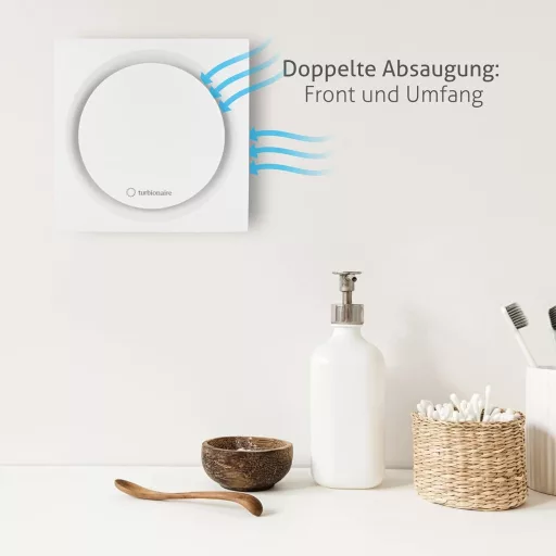 Turbionaire RING 100 SW fürdőszobai ventilátor 100mm fehér visszacsapó szeleppel