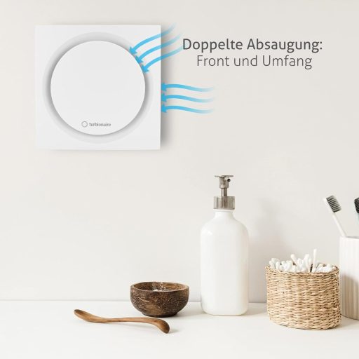 Turbionaire RING 100 SW fürdőszobai ventilátor 100mm fehér visszacsapó szeleppel