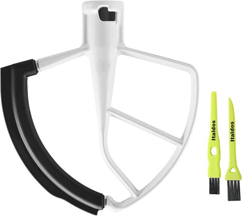 Paletă / Spatulă cu margine de silicon pentru robot de bucătărie KitchenAid, bol de 4,5 litri - Italdos Flachrührer