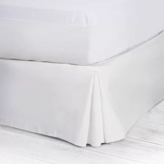   10XDIEZ Bijela navlaka za madrac s volanom za krevet 90 cm - Prekrivač za zaštitu kauča, 200x90x30 cm