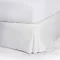 10XDIEZ Bijela navlaka za madrac s volanom za krevet 90 cm - Prekrivač za zaštitu kauča, 200x90x30 cm