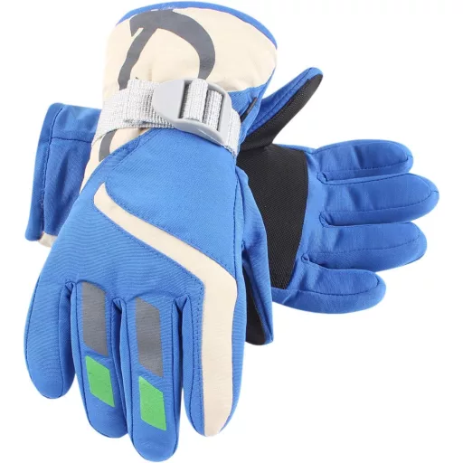 XIAOHAWANG Gyerek Sí Kesztyű Vízálló Téli Mittens 4-7 Év Fiú Lány Kerékpár Túrázás