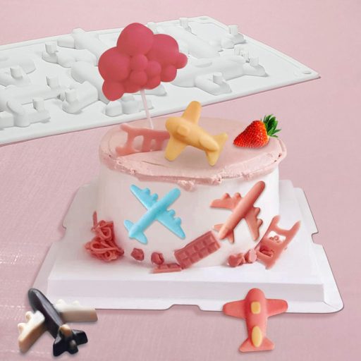 OCPO KITCHEN Szilikon Repülőgép Sütőforma 3D Torta Mousse Sütemény Csokoládé Forma Tapadásmentes BPA Mentes