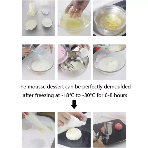 OCPO KITCHEN Formă de silicon pentru copt, avion, 3D, pentru tort, mousse, prăjituri, ciocolată, antiaderentă, fără BPA