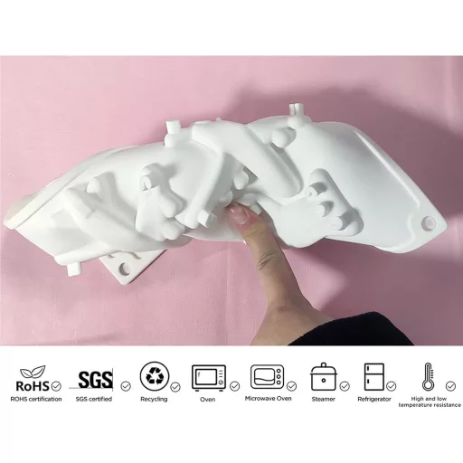 OCPO KITCHEN Formă de silicon pentru copt, avion, 3D, pentru tort, mousse, prăjituri, ciocolată, antiaderentă, fără BPA