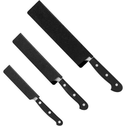 Set 10 Protecții pentru Cuțite QWORK, Căptușeală din Catifea, Protecție Universală pentru Lame