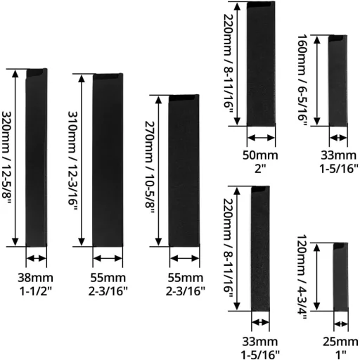 Set 10 Protecții pentru Cuțite QWORK, Căptușeală din Catifea, Protecție Universală pentru Lame