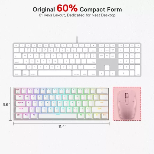 Redragon K530 Pro Draconic 60% mechanikus gaming billentyűzet RGB