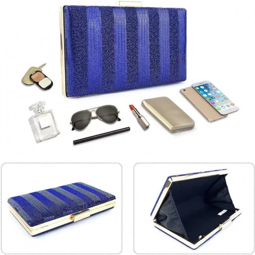 Vintage dámska spoločenská kabelka na svadbu - elegantná listová kabelka 21,8 cm