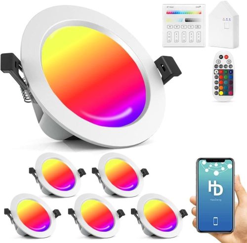 Set de spoturi LED inteligente Philips Hue RGBW, încastrabile, cu Bluetooth