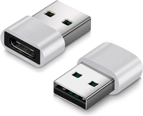 Adaptor USB-C la USB-A Apple, set de 2, pentru încărcare iPhone, iPad, iWatch