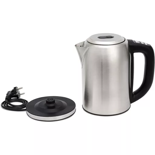 Amazon Basics Rozsdamentes Vízforraló Digitális Kijelzővel, Hőmérséklet Szabályozás, 1.7L