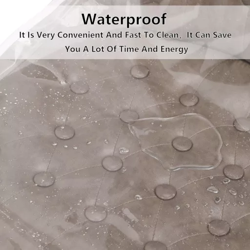 KASEEMI Átlátszó Műanyag Székvédő Huzat - Vízálló Étkező Székvédő Por, Folyadék, Állatszőr Ellen - PVC Védőborítás