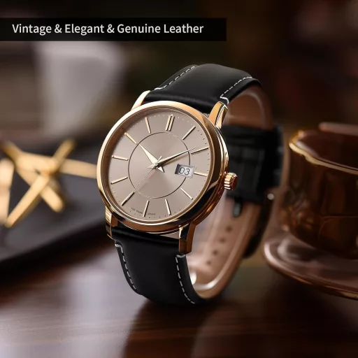 Brățară de ceas Fullmosa, din piele, 18-24mm - Curea de schimb în stil vintage pentru ceasuri Huawei, Samsung, Amazfit, Garmin, Fossil