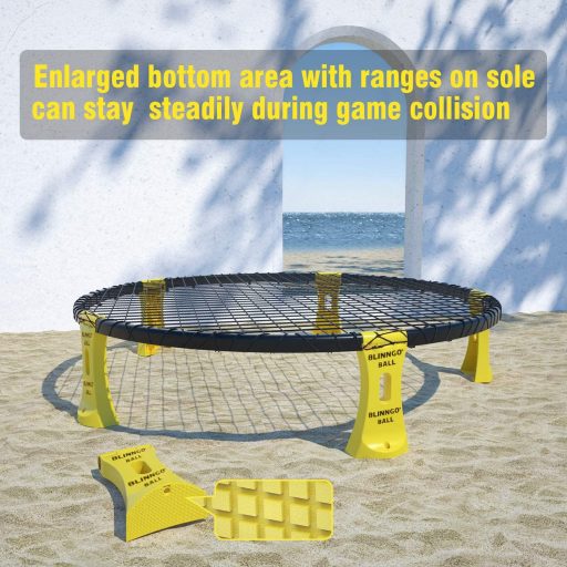 Mookis Roundnet szett labdákkal, hálóval, táskával és pumpával - strand, kert, park