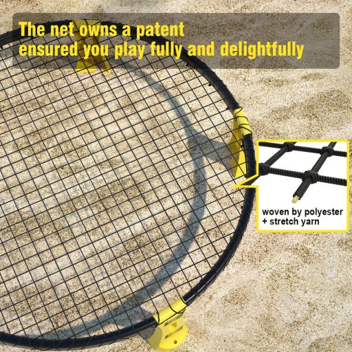 Mookis Roundnet szett labdákkal, hálóval, táskával és pumpával - strand, kert, park