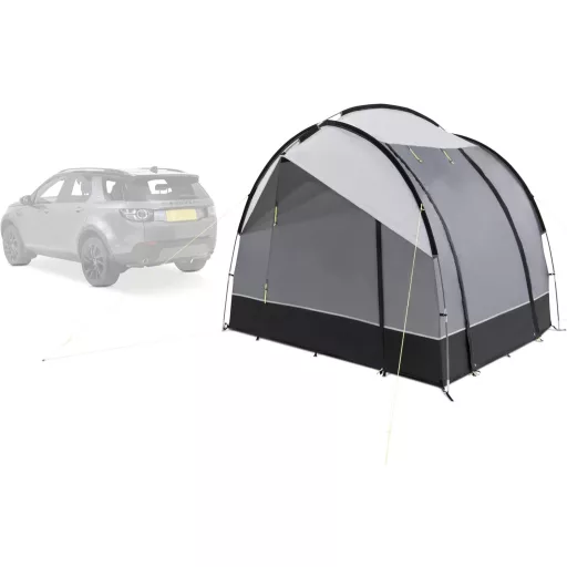 KAMPA Drängler Busz Előtető Szabadon Álló - 6,6 m² Hátsó Sátor Autóhoz 2 Főre - Vízálló Autósátor 240cm Széles Ablakkal
