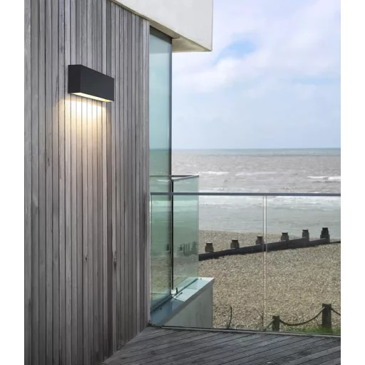 DAWALIGHT Set 2 lămpi de perete LED de exterior, 6W, IP65 rezistent la apă, alb cald 3000K