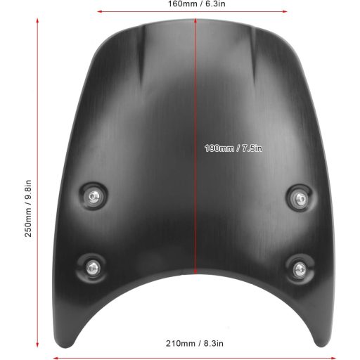 Parbriz motocicletă KIMISS, aluminiu negru, pentru R nineT Pure Scrambler 2014-2020
