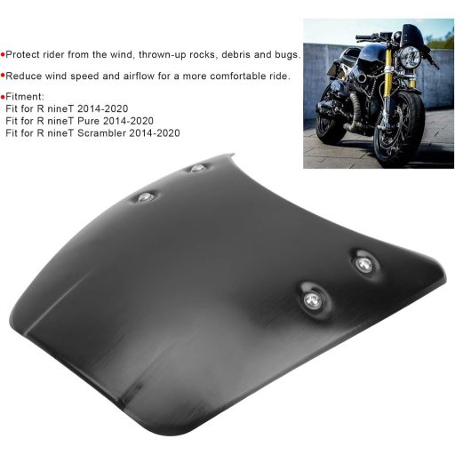 Parbriz motocicletă KIMISS, aluminiu negru, pentru R nineT Pure Scrambler 2014-2020
