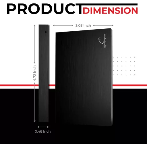 Storite 1TB Külső Merevlemez USB 3.0 PC Mac Windows Laptop Gamer Backup