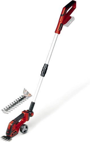 Einhell GE-CG 18/100 Li T-Solo Power X-Change - Foarfecă fără fir pentru iarbă și arbuști - 18V, lățime de tăiere 10 cm, lungime de tăiere 20 cm, mâner telescopic