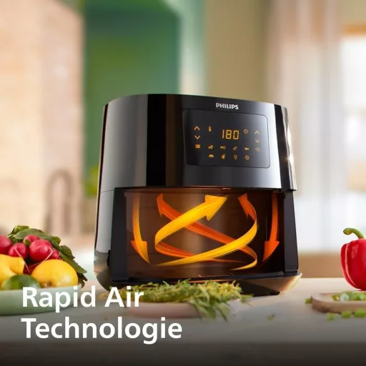 Philips Essential Airfryer XL 6.2L olajmentes forró levegős sütő NutriU alkalmazás