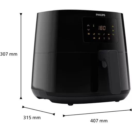 Philips Essential Airfryer XL 6.2L olajmentes forró levegős sütő NutriU alkalmazás