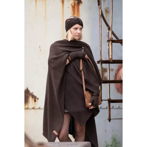 Pletená čelenka Knit Factory Joy Dámsky ohrievač uší vlnený Stone Green