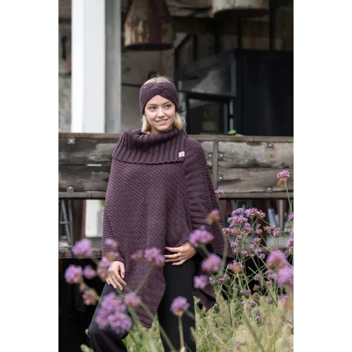 Knit Factory Joy Kötött Fejpánt Női Fülmelegítő Gyapjú Stone Green